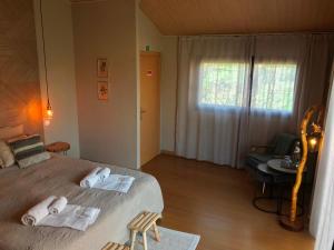 Uma cama ou camas num quarto em Villa Silene