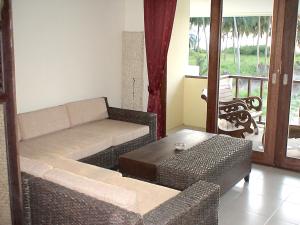 Posezení v ubytování Cozy apartment in Ko Samui 64 m² with shared pool
