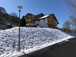 Appartement d'une chambre a Thollon les Memises a 360 m des pistes avec vue sur le lac et balcon amenage v zimě