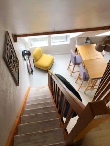 Posezení v ubytování Appartement charmant à Sarzeau avec vue sur la mer, 55 m²