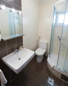 Koupelna v ubytování Hotel Villa Nova