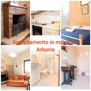 a collage of pictures of a kitchen and a living room at Agriturismo Macchia di Riso in Nova Siri Marina