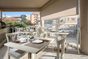 Uma varanda ou terraço em Hotel Colomba D'Oro