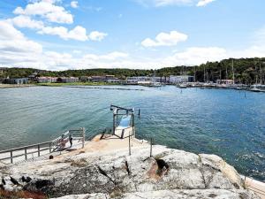 a boat in a large body of water at 4 person holiday home in ELL S in Ellös