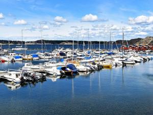 a bunch of boats are docked in a harbor at 4 person holiday home in ELL S in Ellös