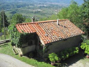 Ptičja perspektiva objekta Spacious Cottage in Castelfranco Piandisc with Terrace