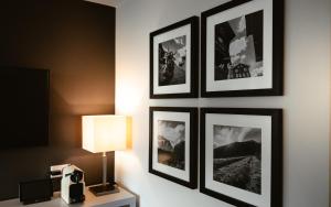 TV a/nebo společenská místnost v ubytování Hotel Landhaus