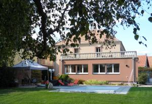 Zahrada ubytování Maison Curiale