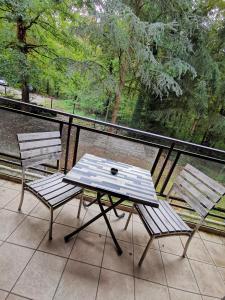 Balkón nebo terasa v ubytování Residence Des Sources