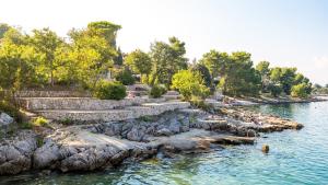 rzeka z grupą stopni w wodzie w obiekcie Villa Jazz by El-Pi Tours w mieście Vantačići