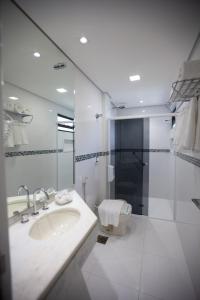 Koupelna v ubytování Hotel Rafain Centro