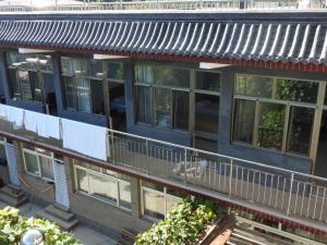 北京黄花城水长城德润居的阳台或露台