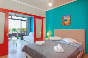 Posteľ alebo postele v izbe v ubytovaní CHAMBRE ORANGE