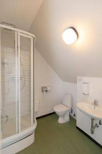 Koupelna v ubytování Skråvej Bed & Breakfast