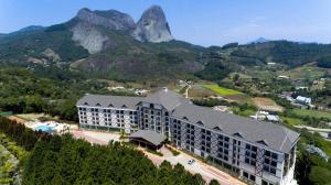 Pohľad z vtáčej perspektívy na ubytovanie Apart Hotel Vista Azul - hospedagem nas montanhas