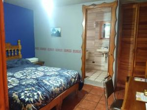 Voodi või voodid majutusasutuse Hotel Plaza Mazamitla toas
