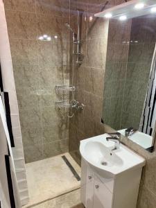 Koupelna v ubytování Hostel JAZ