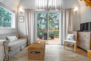 O zonă de relaxare la Sea Breeze Cottages