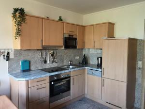 Kuchyň nebo kuchyňský kout v ubytování Appartement Etschbacher