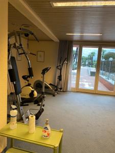 Fitness centrum a/nebo fitness zařízení v ubytování Holiday on the Lake Lugano