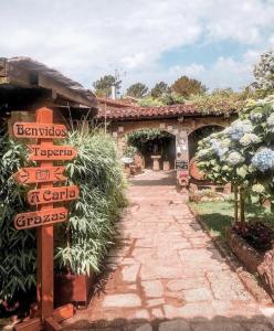 A garden outside Alto da Pousa