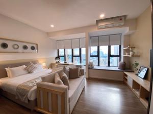 Ceylonz Lifestyle Suites @ Bukit Bintang房間的床