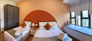 Ceylonz Lifestyle Suites @ Bukit Bintang房間的床