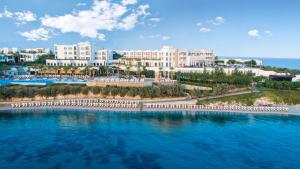 an aerial view of a resort near the water at Xanadu Island in Akyarlar