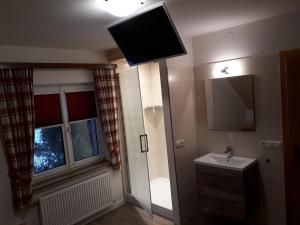 Koupelna v ubytování Ferienhaus Aloisia