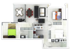Η κουζίνα ή μικρή κουζίνα στο ZEN CENTRAL CBD - Affordable 3-Bdrm Apt in the Heart of Darwin City