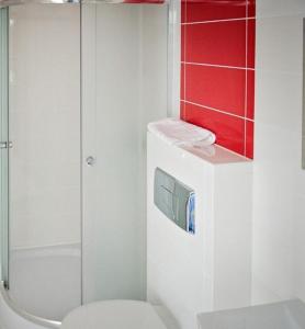 Koupelna v ubytování Hotel Podkowa