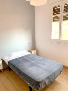 Tempat tidur dalam kamar di 4 bedrooms appartement with city view terrace and wifi at Tortosa