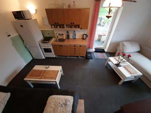 Kuchyň nebo kuchyňský kout v ubytování Apartmány Maksičky