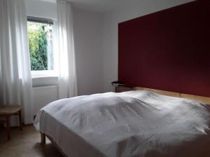 Katil atau katil-katil dalam bilik di Ferienwohnung am Rande Kassels