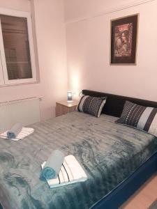 Postel nebo postele na pokoji v ubytování KRIN apartman