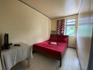Un pat sau paturi într-o cameră la Sn David Apartelle