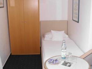 Postel nebo postele na pokoji v ubytování Haus Köbesine