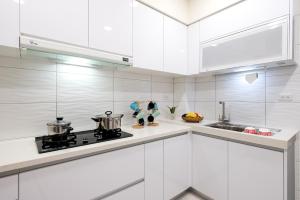 Η κουζίνα ή μικρή κουζίνα στο Xu Jia Homestay