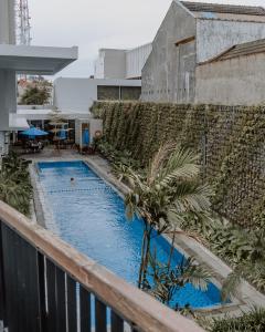 Bazén v ubytování Rayz UMM Hotel Malang nebo v jeho okolí