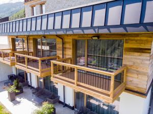 Balkon lub taras w obiekcie Apartment Appartement Mont Blanc by Interhome
