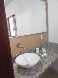 A bathroom at Pantanal Hotel