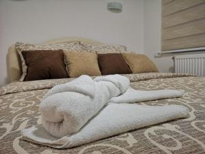 Postel nebo postele na pokoji v ubytování Apartman Novak Zlatar