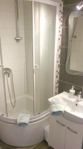 Ein Badezimmer in der Unterkunft Comfortable Studio in Sumartin with Sea View - 22 m²