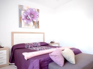 Postel nebo postele na pokoji v ubytování Comfortable House in Tías with Free Parking