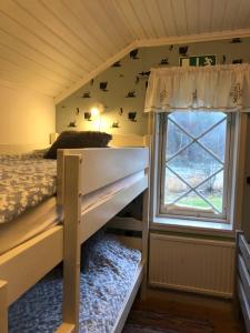 Двухъярусная кровать или двухъярусные кровати в номере Notholmen, Tyresö