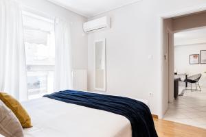 Posteľ alebo postele v izbe v ubytovaní Ideal 1 BR Apartment in Petralona by UPSTREET