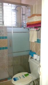 Koupelna v ubytování Appartement Privilégié Le Moule 70 m² + Piscine