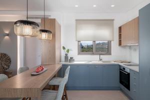 A kitchen or kitchenette at Anthos Villas - Chania