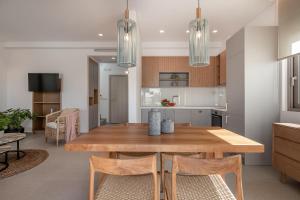 A kitchen or kitchenette at Anthos Villas - Chania