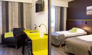 Postel nebo postele na pokoji v ubytování Finlandia Hotel Airport Oulu